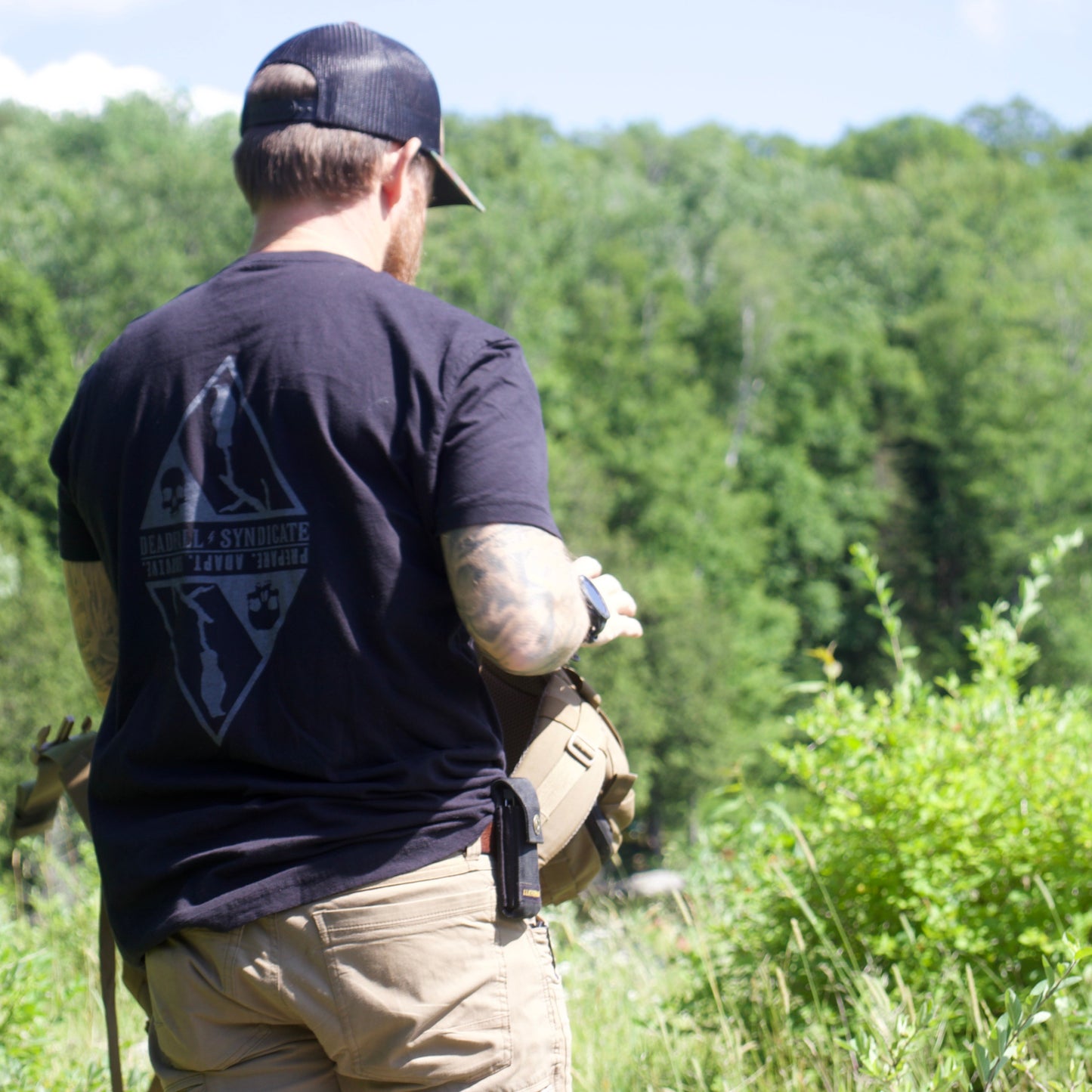 DeadFall 'Signam Mortis' Tee- Black/Gray Print