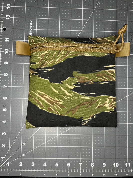 Tiger Stripe general use pouch, 500D Cordura approx size 7.5"x7.5"