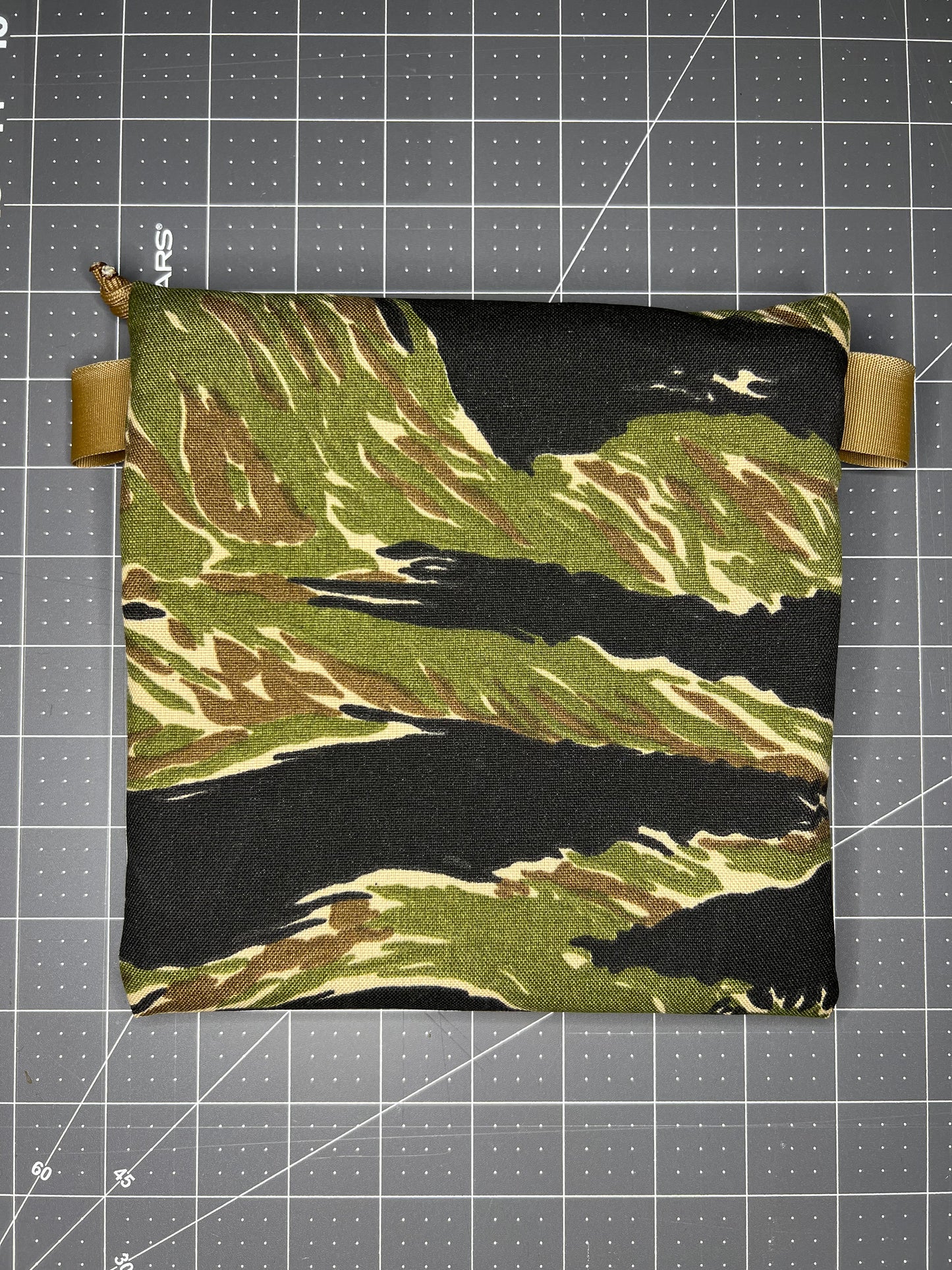 Tiger Stripe general use pouch, 500D Cordura approx size 7.5"x7.5"