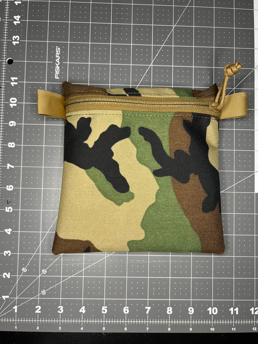 Woodland general use pouch, 500D Cordura approx size 7.5"x7.5"