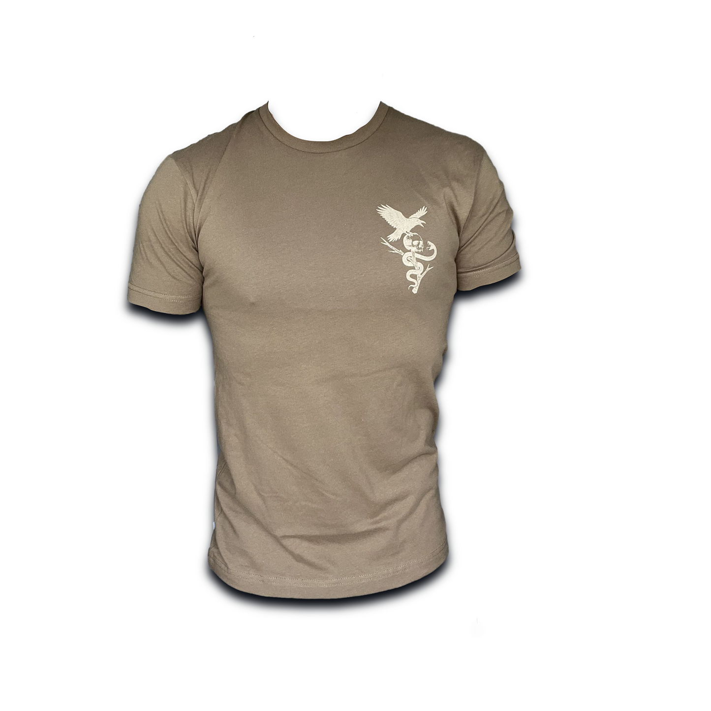 DeadFall Diamondback Tee- Coyote Brown/Beige print