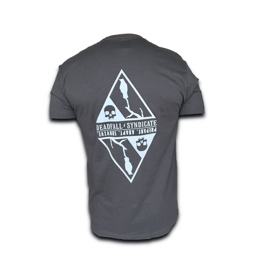 DeadFall Diamondback Tee- Black/Gray print